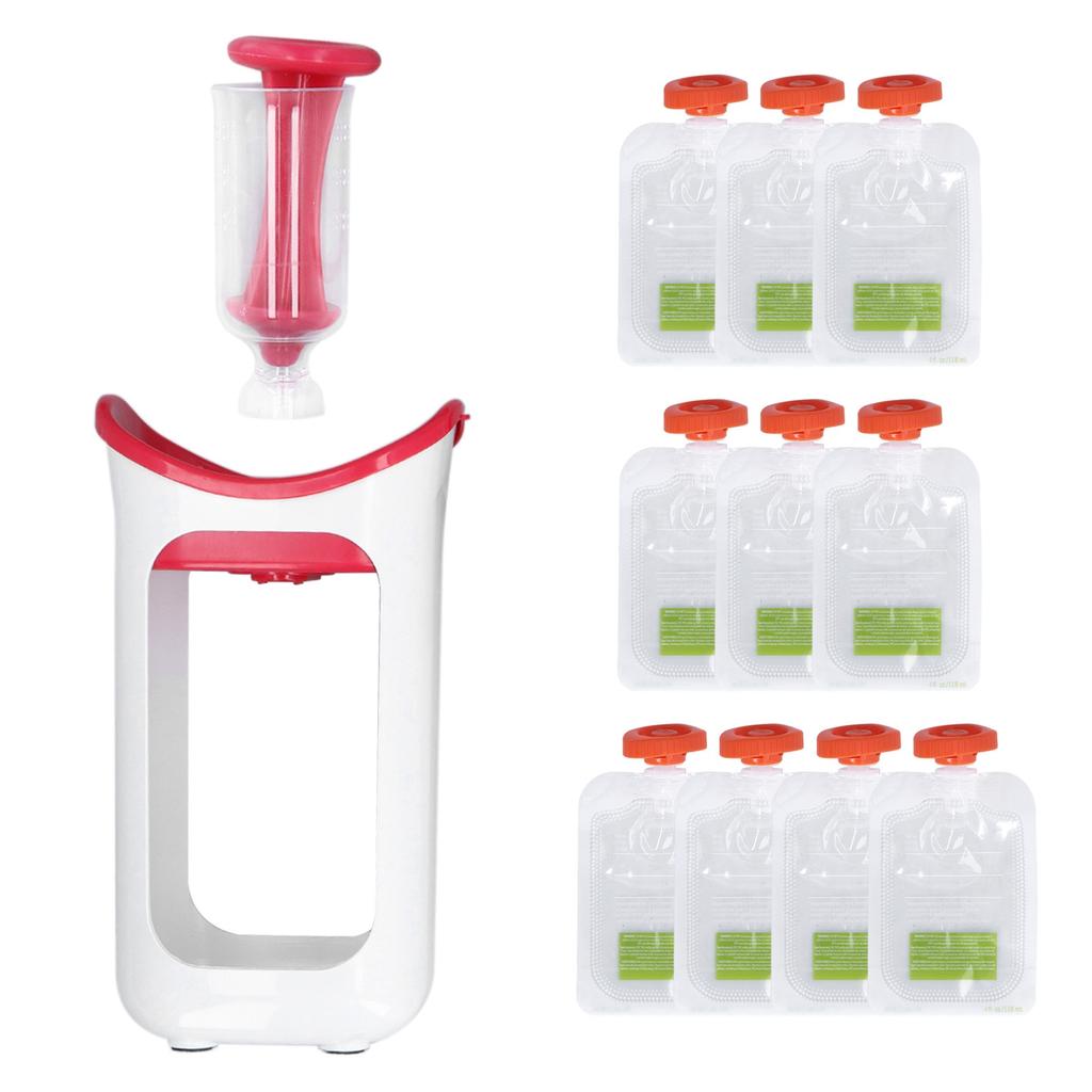 Baby Squeeze Station Fruit Puree Squeeze Station Infant Baby Food Maker with Squeeze Bag Home