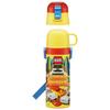 Skater Kids' Stainless Steel Water Bottle, 2-Way Design, 470ml (Direct Drinking) or 430ml (Cup Drinking), Tomica 24 Design, Kid-Friendly and Lightweig