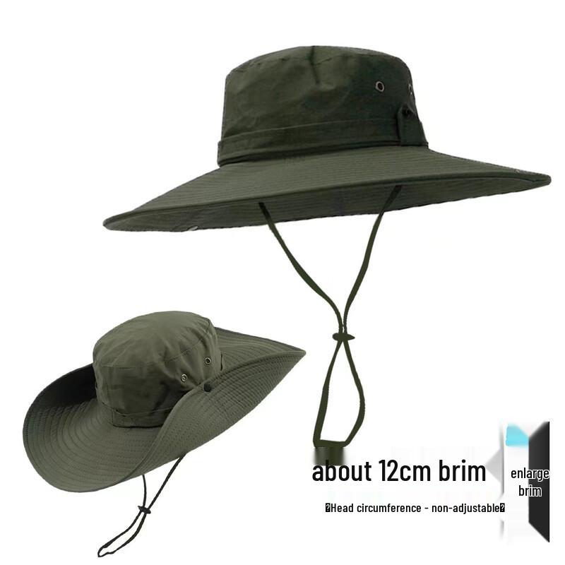 Outdoor Waterproof Quick-Dry Sun Protection Wide-Brim Fishing Hat