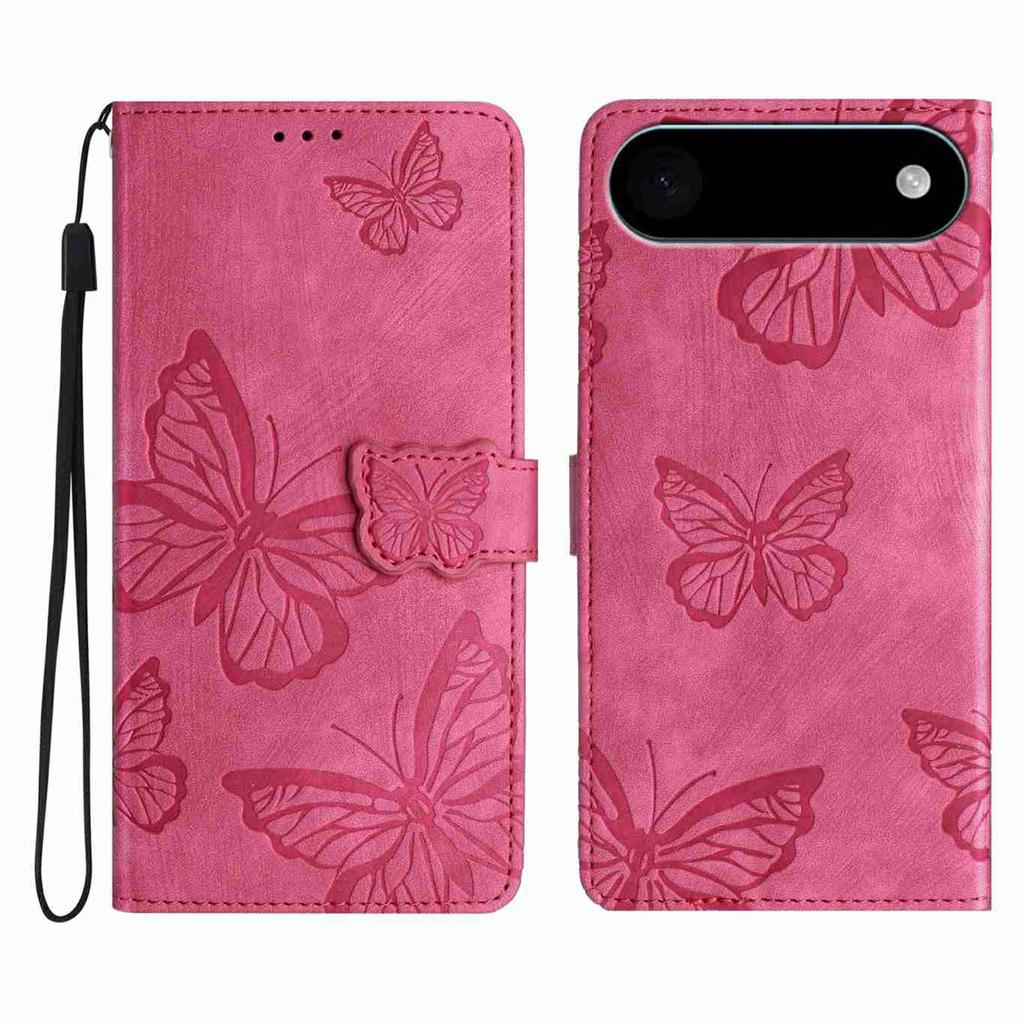 For iPhone 17 Air Case Butterfly Design Flip Wallet Leather Phone Cover Skin-Touch
