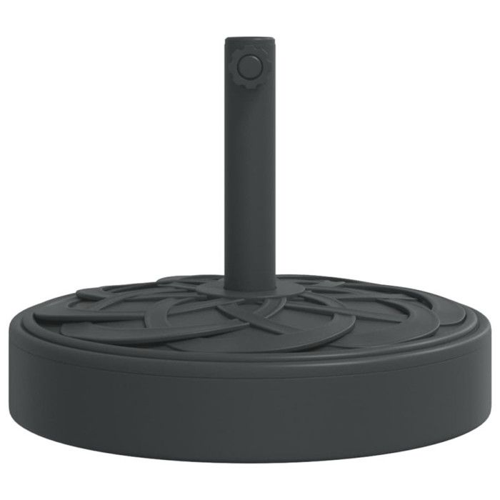 Pied de parasol - VIDAXL - Rond - 25 kg - Compatible mât Ø 38/48 mm - Coque en béton