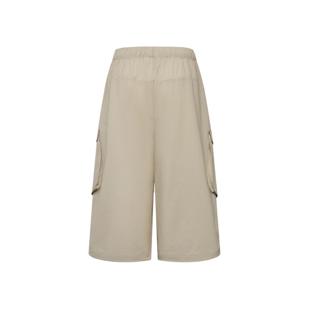 adidas Multi-Pocket Lace-Up Plaid Comfortable Work Shorts Women Shorts KY7840