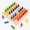 Montessori Color Matching Board Game Plugboard Early Education Intelligence Toy  Boys Girls