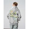 Cleanft Loose Casual Hooded Florals Embroider