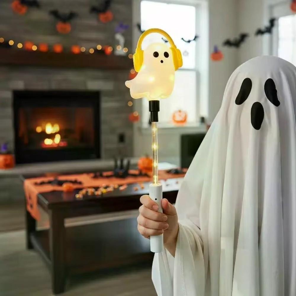 Flashing Lights LED Glow Wands Cartoon Designs Light Up Wand Halloween Party Glow Stick Costume