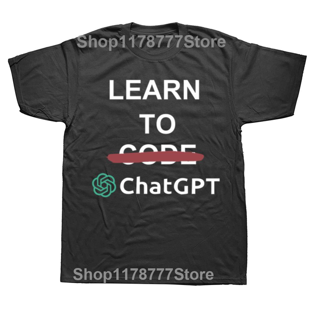 

ChatGPT University Code Chat GPT Developer Programmer Coder Художественное произведение Креативная графика Унисекс-топы Think Less Letters Футболки XXXXXL чёрный