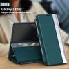 With S Pen for Samsung Galaxy Z Fold 7 6 5 4 3 Protection Cover Luxury Leather Bracket Magnet Adsorbs Full Cover The Holster Phone Case