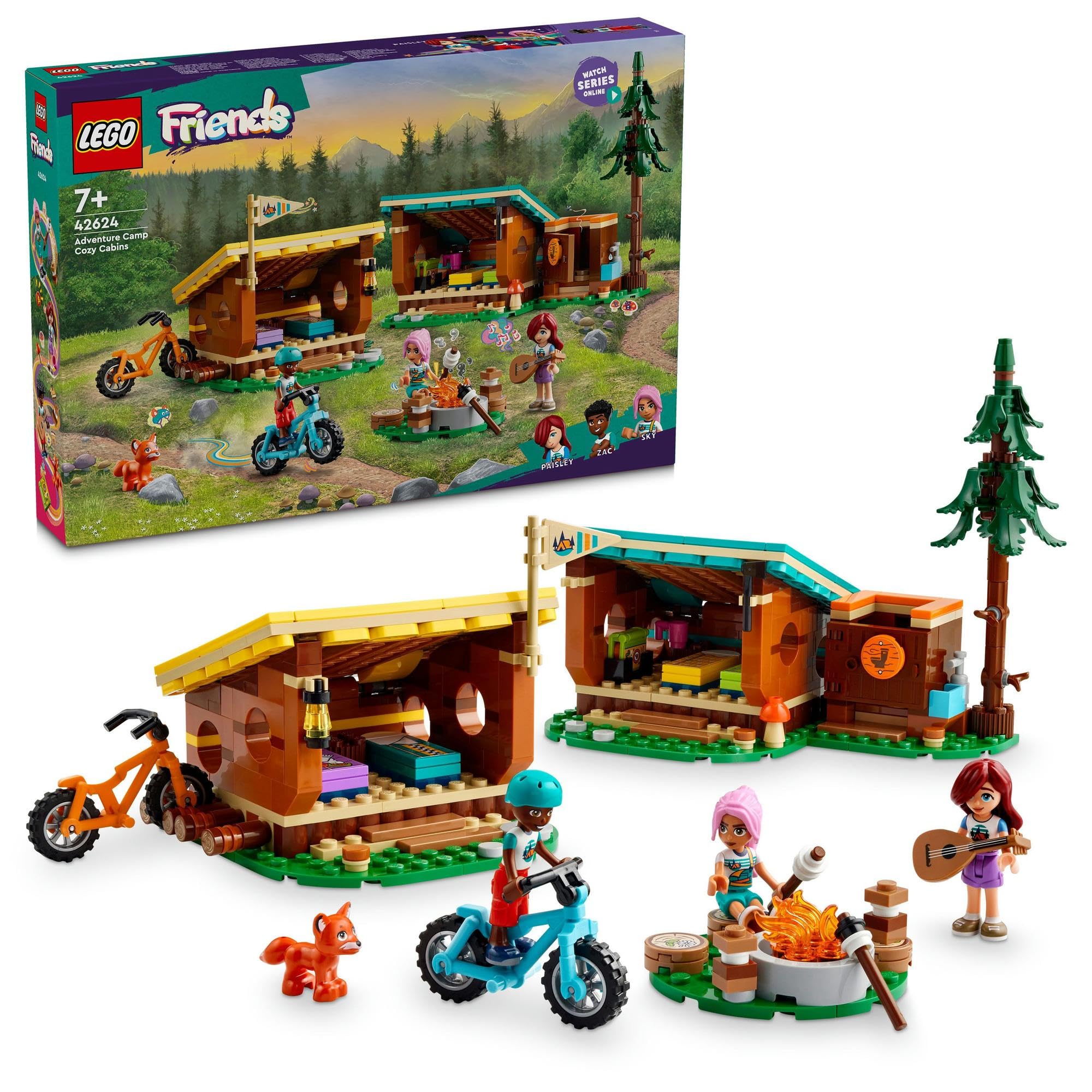 

Каюта в приключенческом лагере LEGO Friends, Игрушка, Подарок, День рождения, Рождество, Блоки, Девочки, Мальчики, Дети, Возраст 7, 8, 9, Начальная школа, Игра понарошку, 42624
