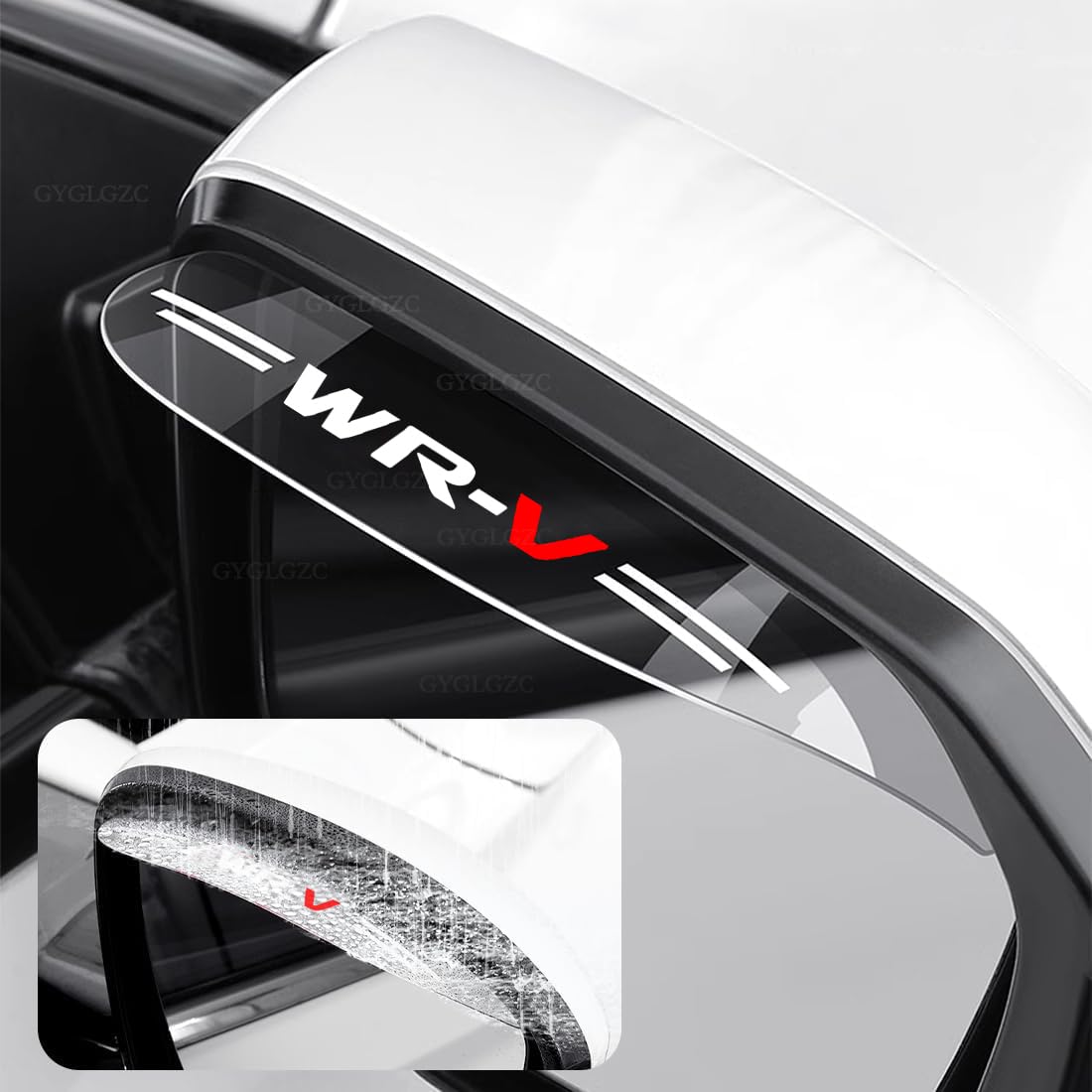 

Honda Door Mirror Visor Protective Rain and Snow Easy Installation WR-V Cover, Protection, Transparent,