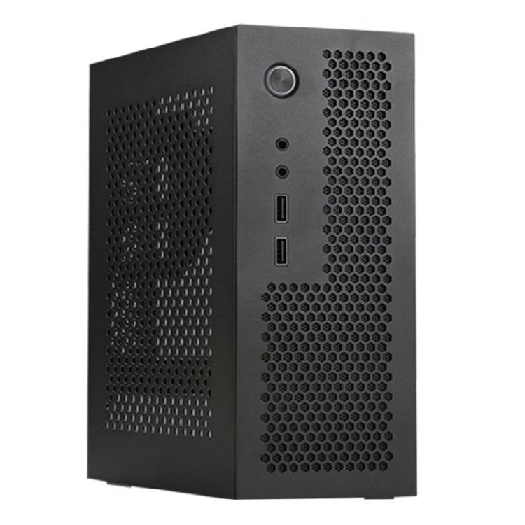 Industriesteuerung A09 Mini-ITX HTPC Gehäuse Einfach zu bedienendes PC-Gehäuse ITX Computergehäuse USB3.0/2.0 für Büro Zuhause Zubehör
