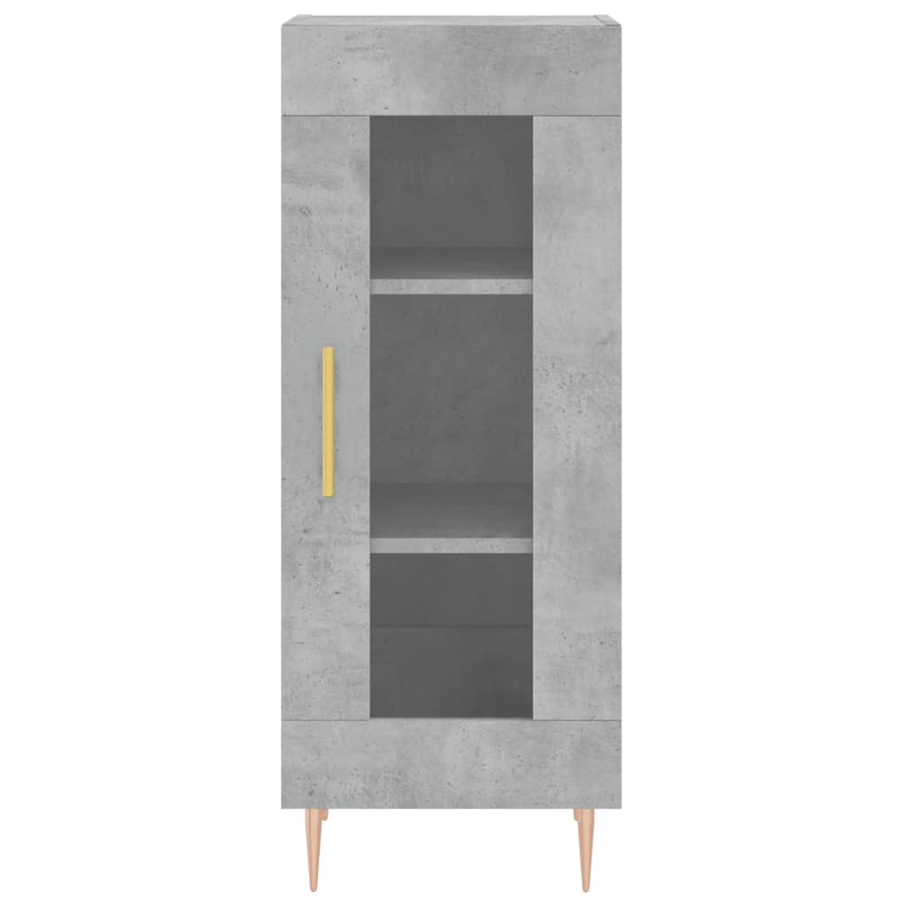 Vidaxl Szafka, Szarość Betonu, 34,5X34X90 Cm, Materiał Drewnopochodny