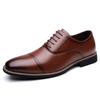 Fashion Casual Leather Business Dress Shoes British Style Soft Sole Outdoor Walking Shoe High Quality Comfy Antiskid Oxford Shoe