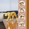 Decorative Golden Leopard Statue for Home & Office | Animal Showpiece for Living Room, Bedroom, Office Table, Study Desk & Reception