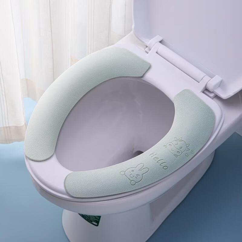 Adhesive Waterproof Toilet Seat Covers (Cow Rabbit Design)