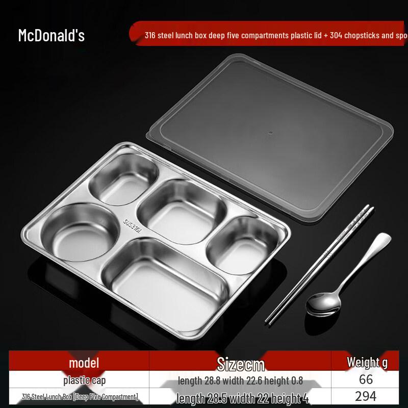 

ZISIZ Divided Disposable Food Tray