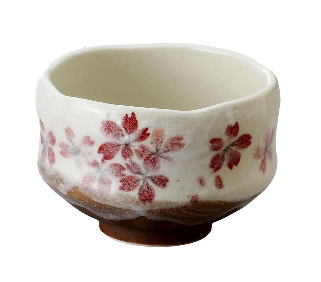 Craftsman House Matcha Bowl Small high x 10cm Made in Japan (Cherry Blossom), (6.5cm diameter),