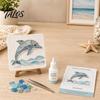Kreative Kunst Hobby Sæt DIY Havglas Mosaik Sæt, Havdyr Tema Håndværkssæt til Voksne Håndlavet Boligdekoration Begynder, Materialepakke