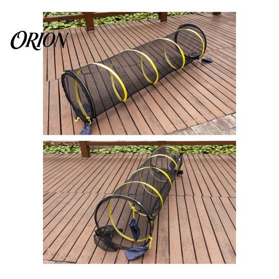 Cat Interactive Hideaway Foldable Pet Mesh Tunnel, Breathable Tube Toy for Cats & Dogs, Small Animal Activity Tunnel Collapsible Play Indoor