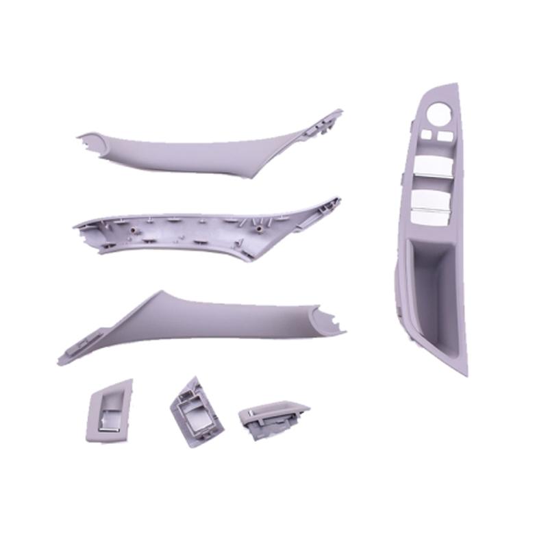 7Pcs Left/Right Hand Drive For BMW 5 Series F10 F18 10-17 Car Interior Inner Door Handle Panel Pull Trim Cover Kit