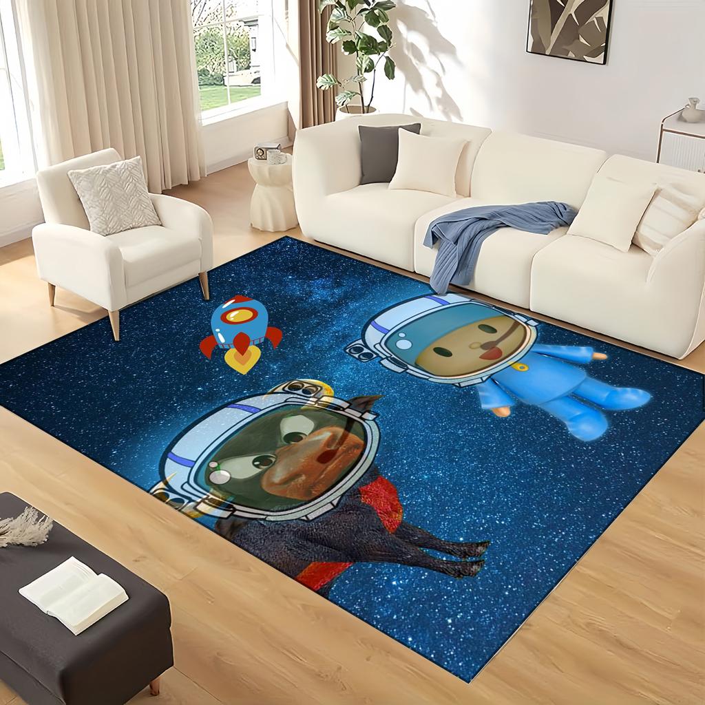 3D Fun P-Pocoyo Elly Pato Cartoon Carpet Rug for Home Living Room Bedroom Sofa Doormat Decor,kids Play Non-slip Floor Mat Gift