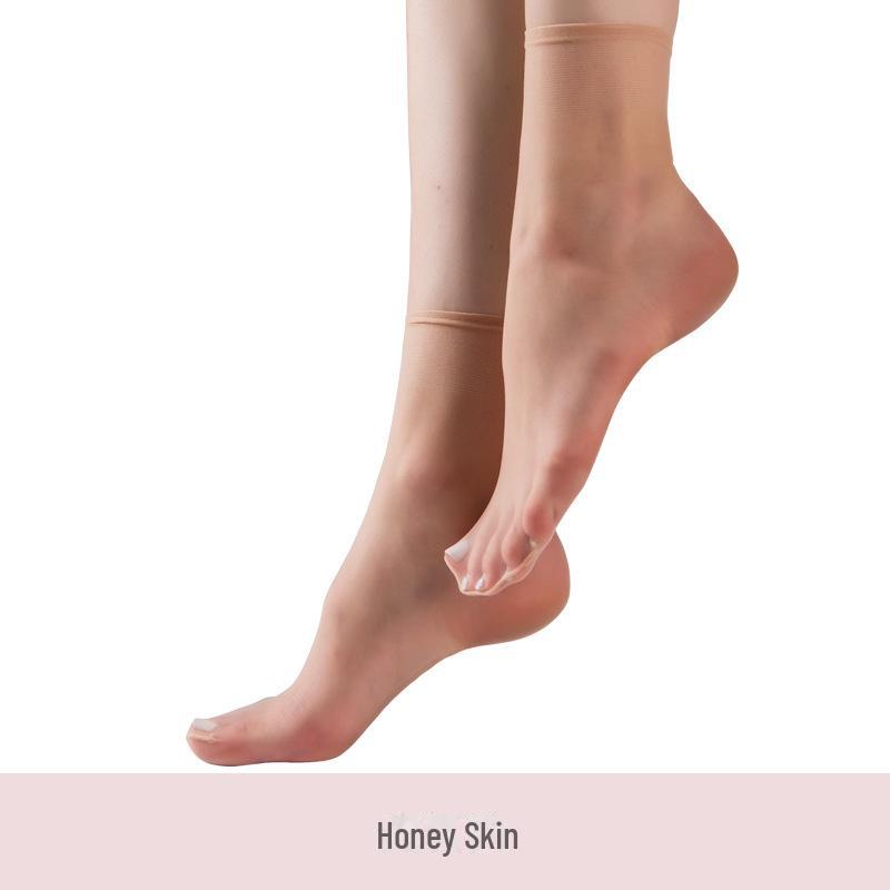 Landa Seamless Transparent Ultra-Thin Summer Women's Crystal Socks