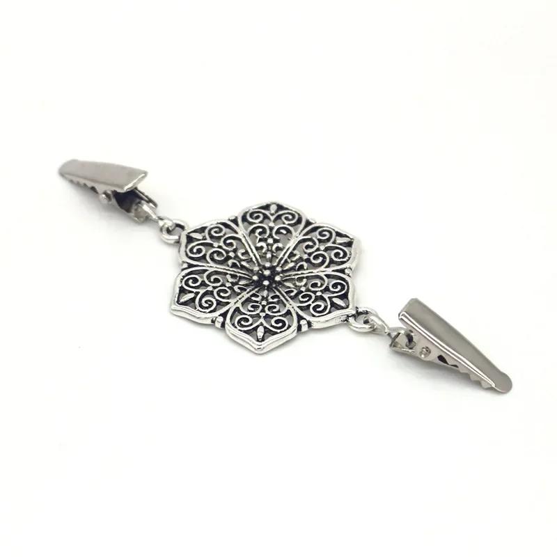 Cardigan Brooches Sweater Shawl Clips Pearl Spider Charm Brooch Pins Clip Collar Duck-mouth Jewelry Brooches DIY