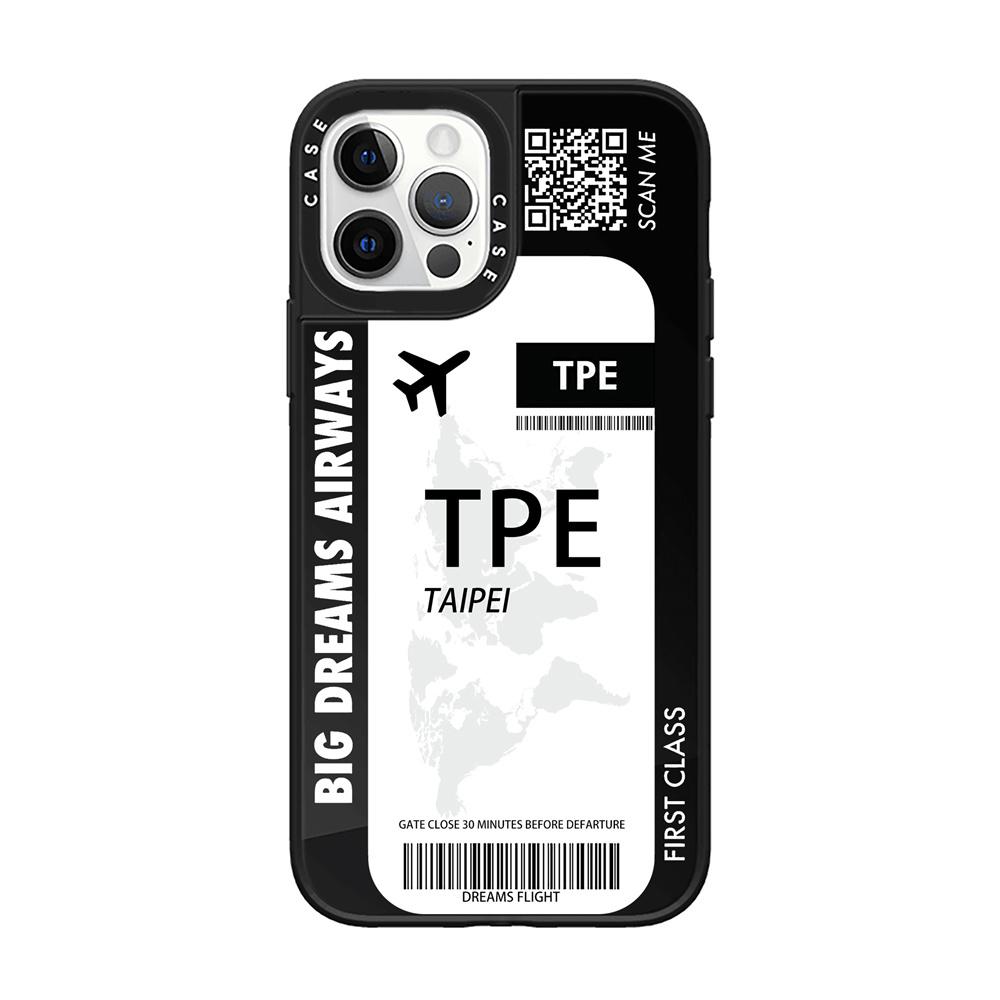 

INS модный чехол для телефона с зеркалом для билетов первого класса для iPhone 11 12 13 Pro Mini XS Max 7 8 Plus X XR Чехол с картой путешествий по миру iPhone 13Pro Max