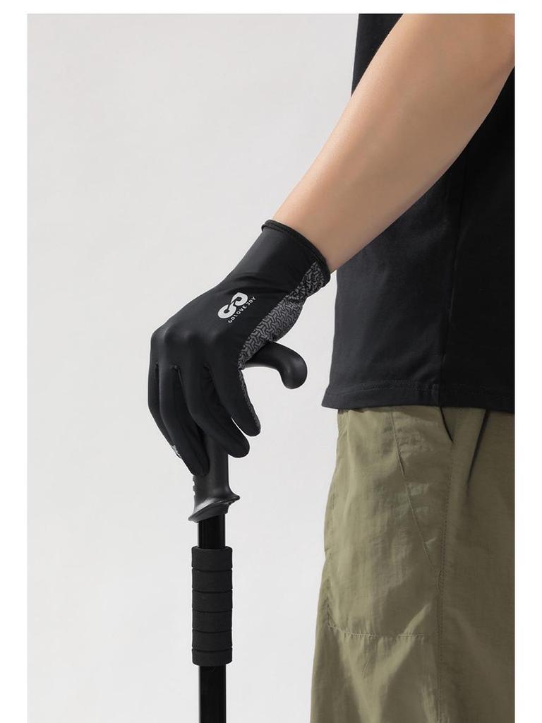 XG80 Sun Protection Ice Silk Hiking Gloves, Anti-Slip and Touchscreen Compatible for Men and Women