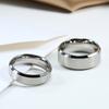 Anelli Neri Anello Classico in Acciaio Inossidabile Fedi Nuziali di Fidanzamento Per Uomo Donna Coppia Colore Nero Argento Gioielli di Moda 8/6mm