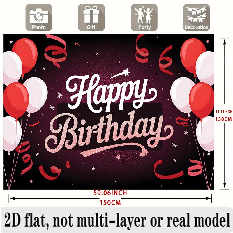 Party Backdrop Flat Event Photo Background Birthday Event Decor