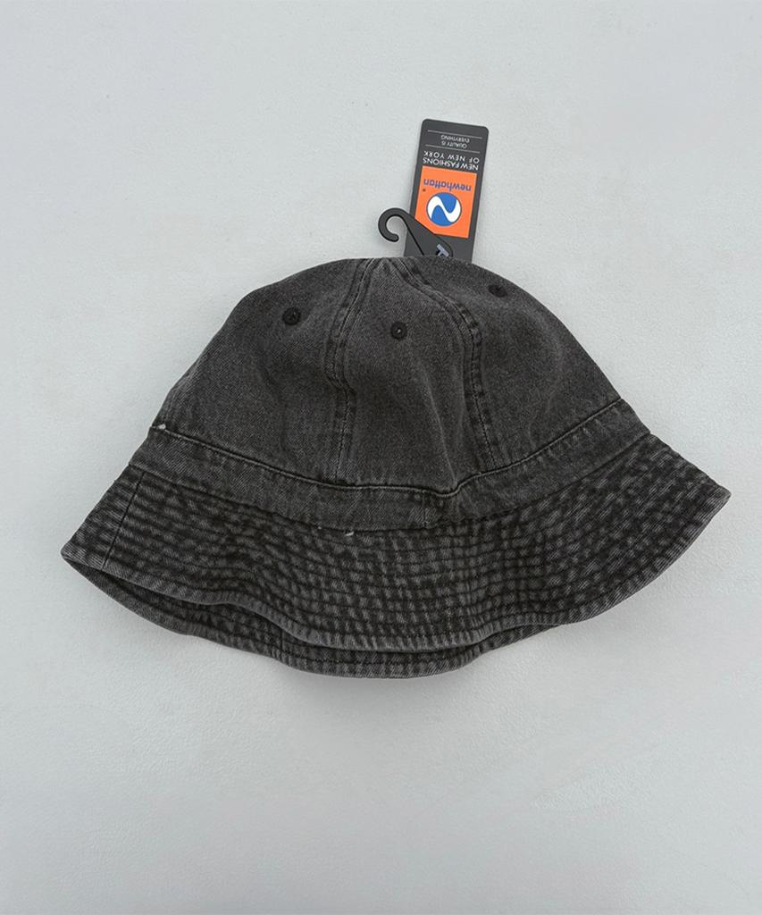 Nyuhaeteun Denim Bell Hat (Black)