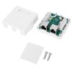 RJ45-8P8C Aufputzdose 2 Port Wandanschlussadapter 2 Port Tischdose Netzwerkinstallation