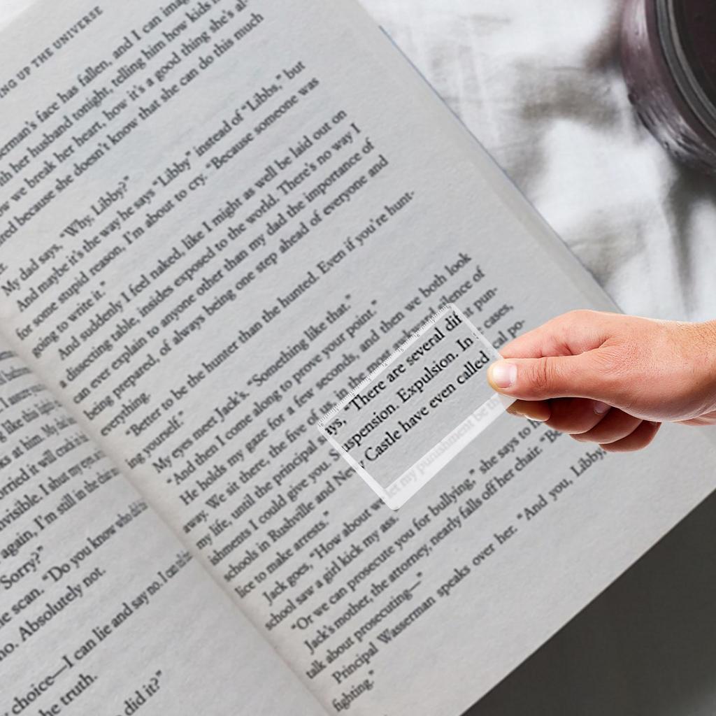 Hot Sale 1pcs Full Page Large Sheet Magnifier Magnifying Glass Reading Aid Glass Page Magnifying Lens Reading Magnifier