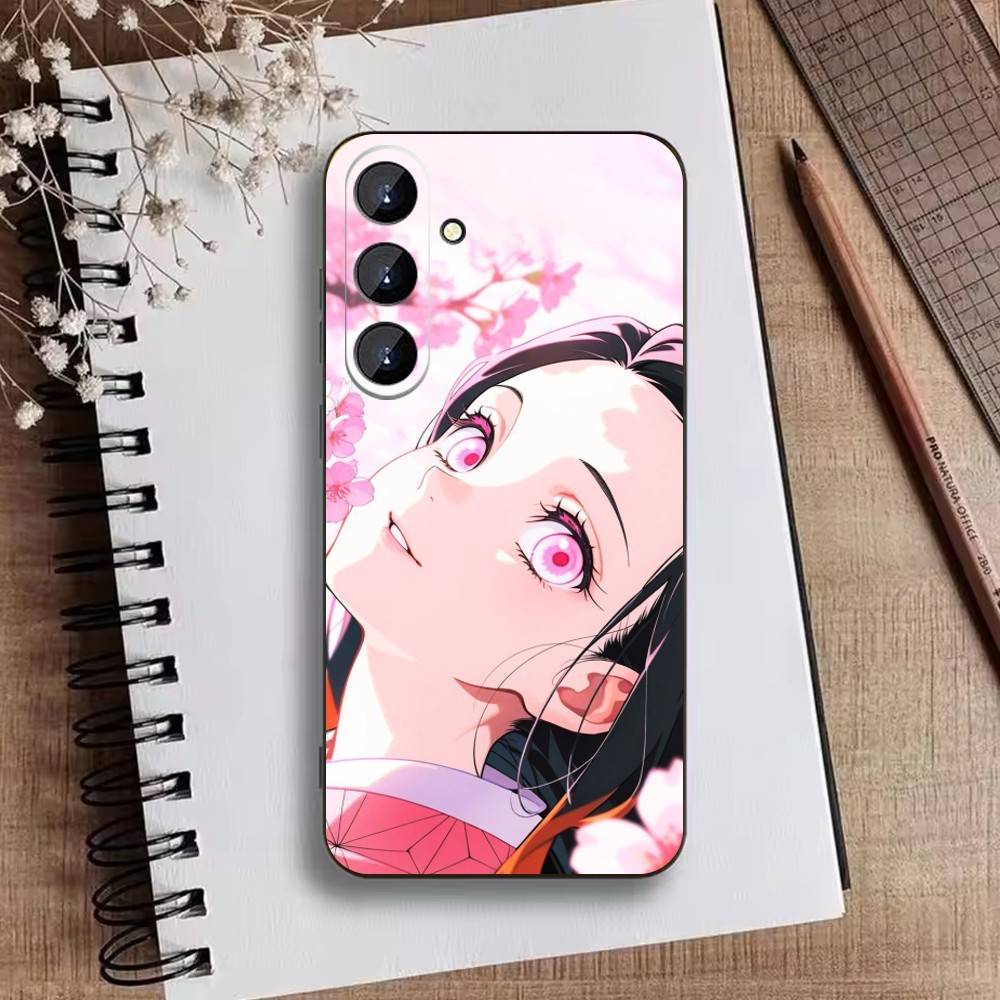Nezuko I-Kamado Phone Case For Samsung Galaxy A73,A21s,A22,A31,A52,A53,A71,A41Soft Black Shell
