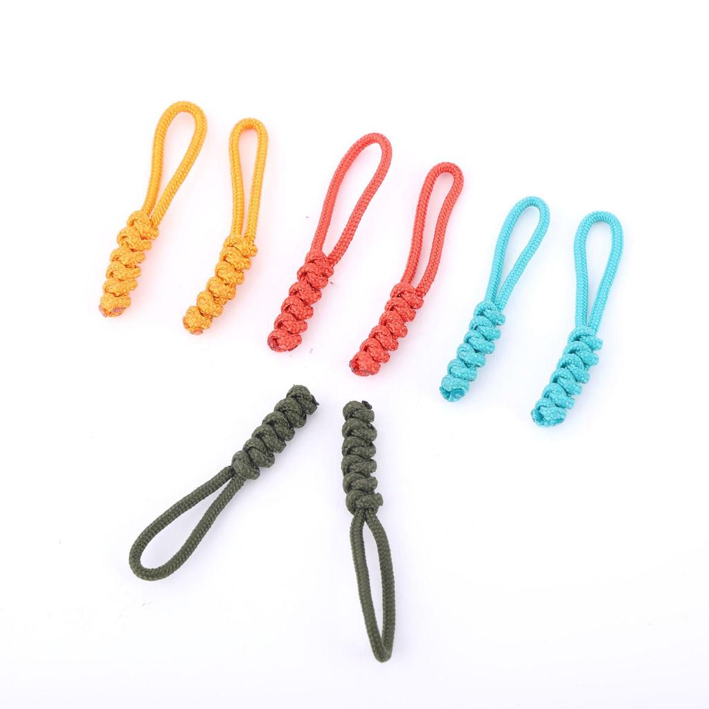 Cross-Border Paracord Keychain Zipper Repair Rope Pendant for Outdoor Bags