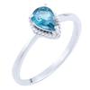 Silver Ring with London Blue Topaz (1725825)