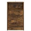 Nightstand Smoked Oak 40 x 30 x 67 cm Wood Based Material
