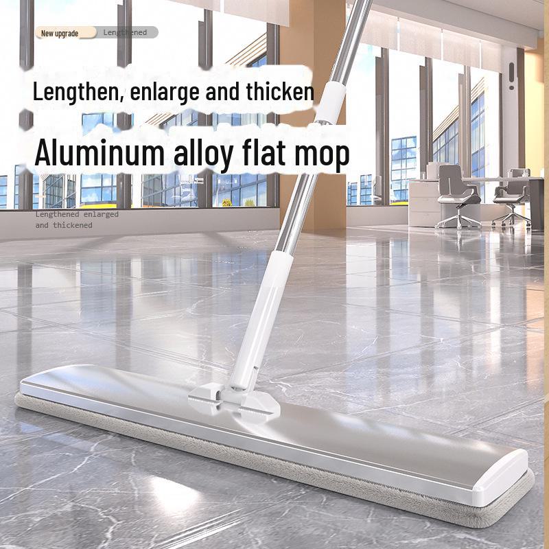 Hands-Free Dual-Use Aluminum Alloy Mop for Wet/Dry Cleaning