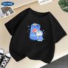 2026 Summer New Style Childrens ShortSleeved Pure Cotton TShirt with Soft Cartoon Patterns Cute Cartoon Boys and Girls Tops