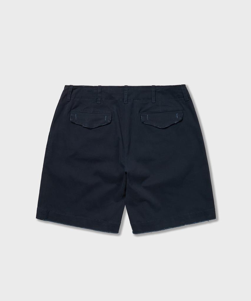 AMFEAST Distressed Vintage Chino Shorts Navy