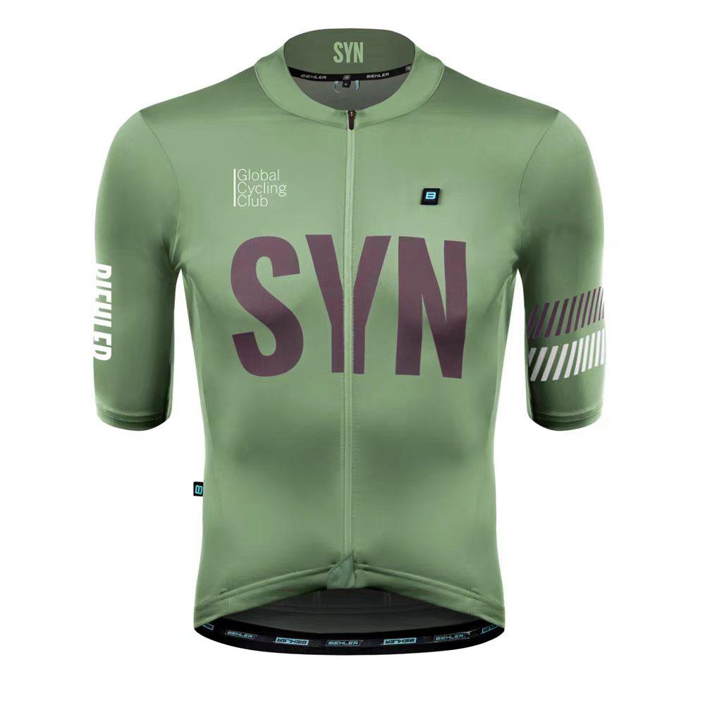 

SYN Men s Cycling Jersey Cycling Bib Summer Road Cycling Sports Shirt Short Set Moisture Wicking Bicycle Short Jersey Short Bib XS（old） зелёный