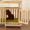 Solid Wood Pet Bed for Medium and Small Dogs Multi-Functional Indoor Dog House Natural Dog Kennel Sleeping Cot with With Steps