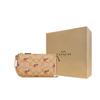 Coach Wristlet 19 Strawberry Print Leather Mahjong Bag Shoulder Crossbody Chain Clutch Women Wristlet Khaki 691-IME7V