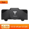 Car Sticker Tesla New Leather Car Glasses Case Sunglasses Storage Box Clip For Tesla Model 3 Model S X Model Y Roadster SpaceX A