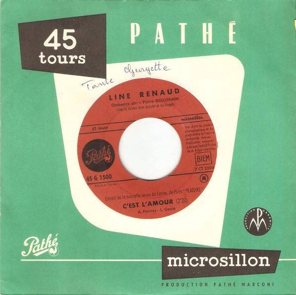 7inch Record LINE RENAUD - C'est L'amour 45G1500 Pathé 1959 France Pop Used