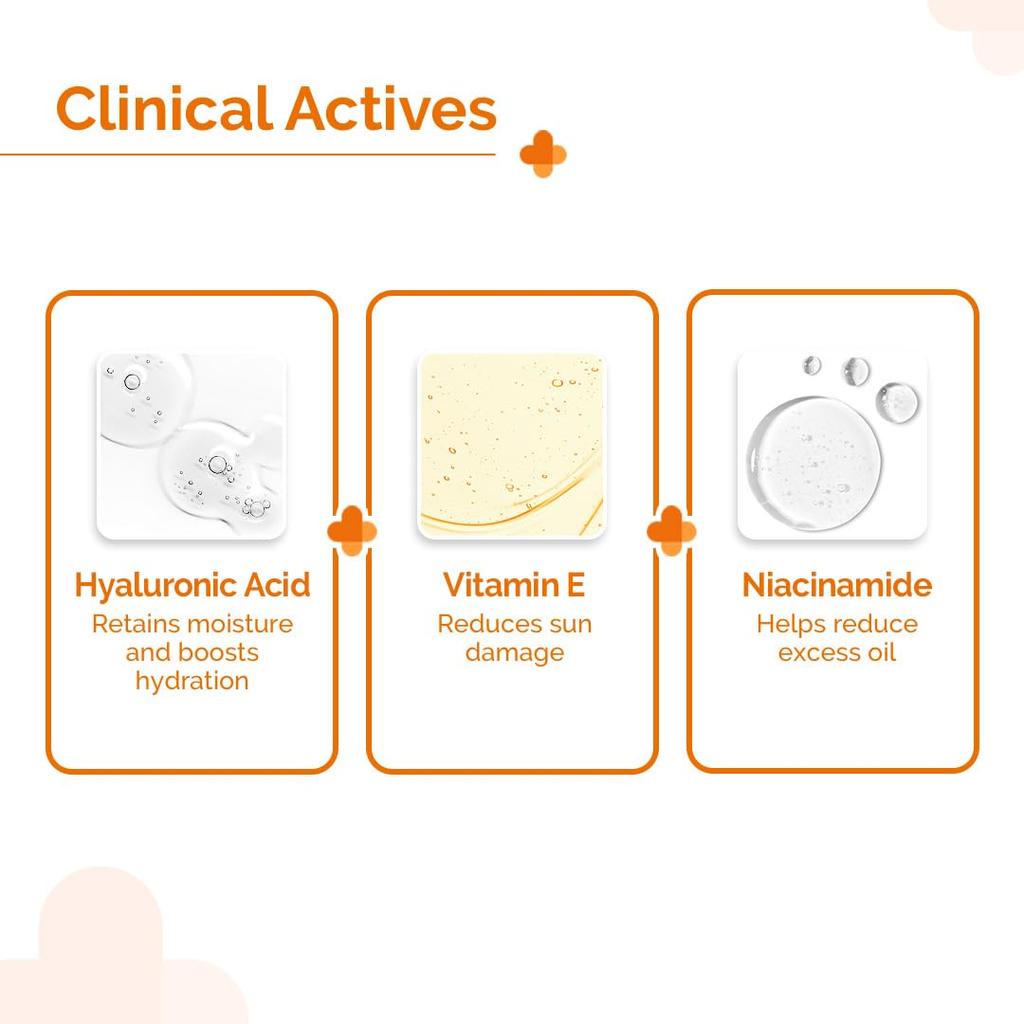 The Derma Co Hyaluronic Sunscreen Aqua Gel SPF 50 PA++++ Lightweight Hydrating No White Cast Daily Sun Protection 125 g