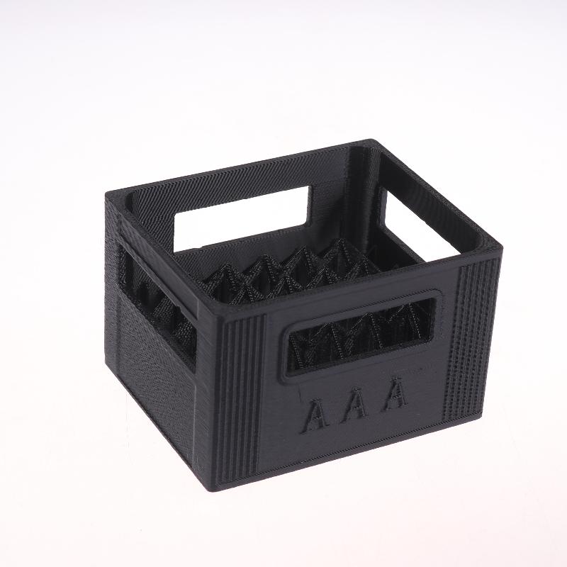 3D Printed Beer Crate Style Battery Storage Case No. 5 Aa No. 7 Aaa Battery Basket Stackable Batteries Storage Box Home Decor
