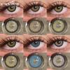 2pcs Colored Contact Lenses Natural Gray Gray Pupils Colorful Eyes Lens Fashion Blue Lenses Brown Eyes Contact Yearly