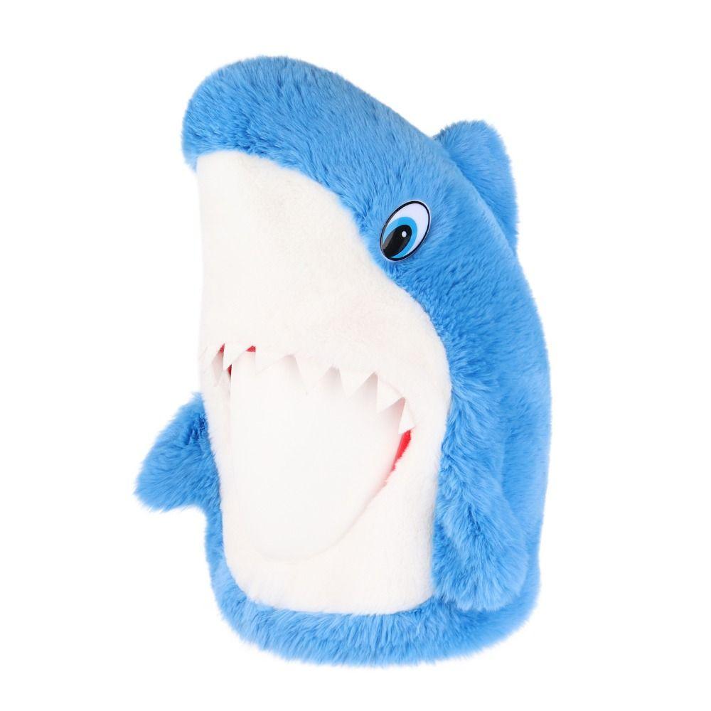 Creative Shark Head Cover Cartoon Halloween Headgear Gift Plush Animal Cap Carnivals