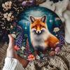 Retro Fox Metal Wall Art Sign Home Kitchen Cafe Decor